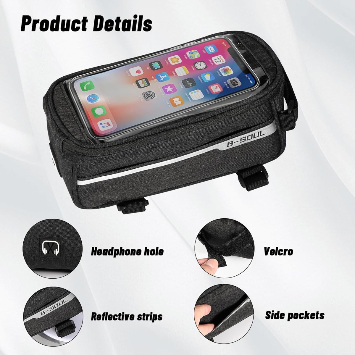 Sacoche Téléphone Waterproof pour Cadre de Vélo – Image 6