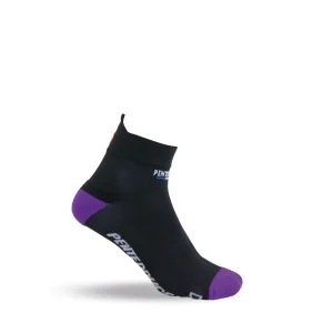 Socquettes de running -  La Noir/Violet