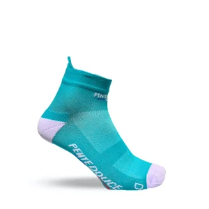 Socquette de running - La verde mar/lila