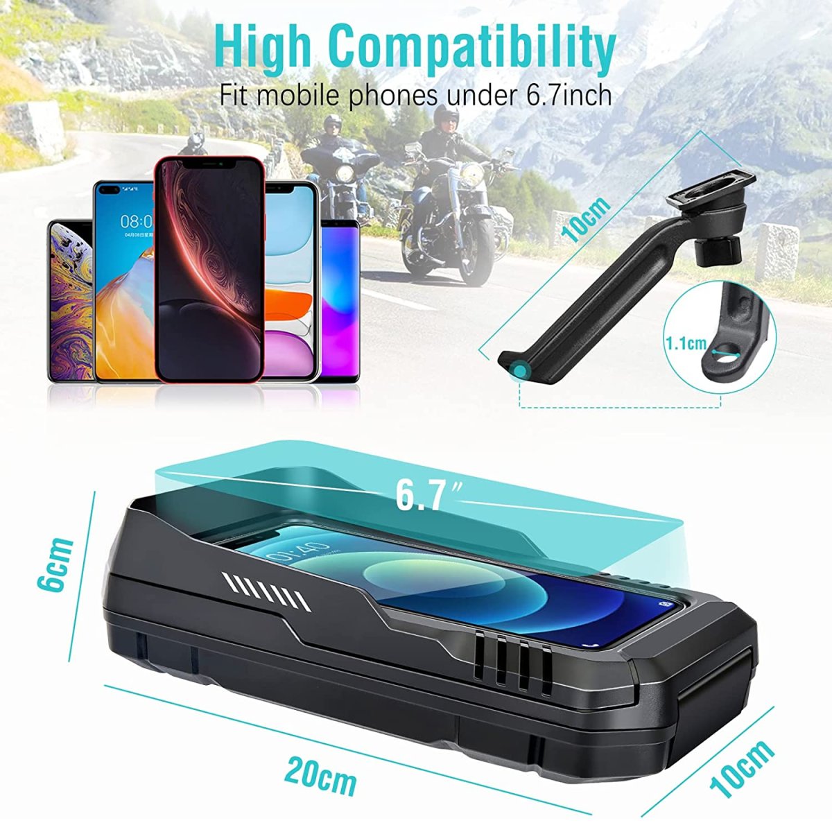 Support Smartphone Rétroviseur Moto – Image 4