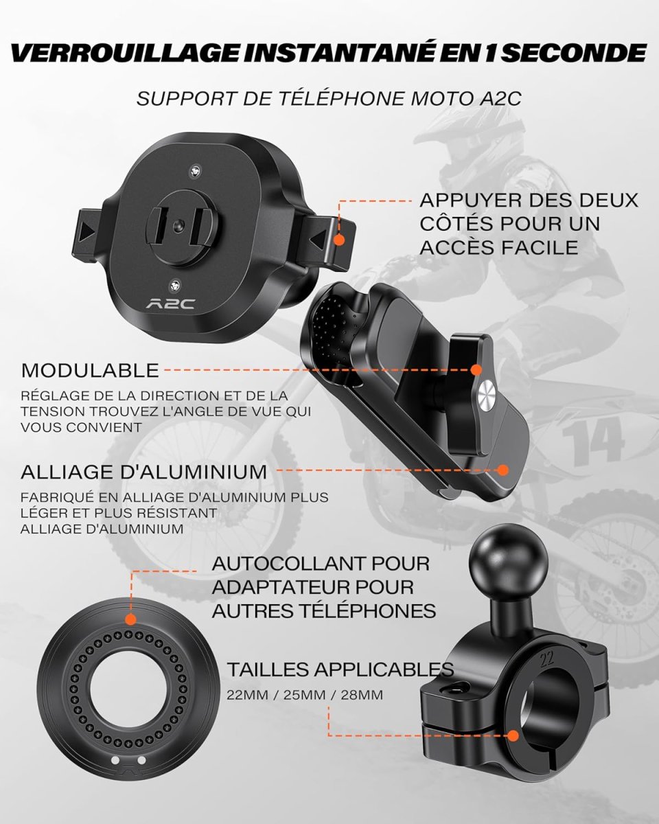 Support Telephone Moto Rigide – Image 4