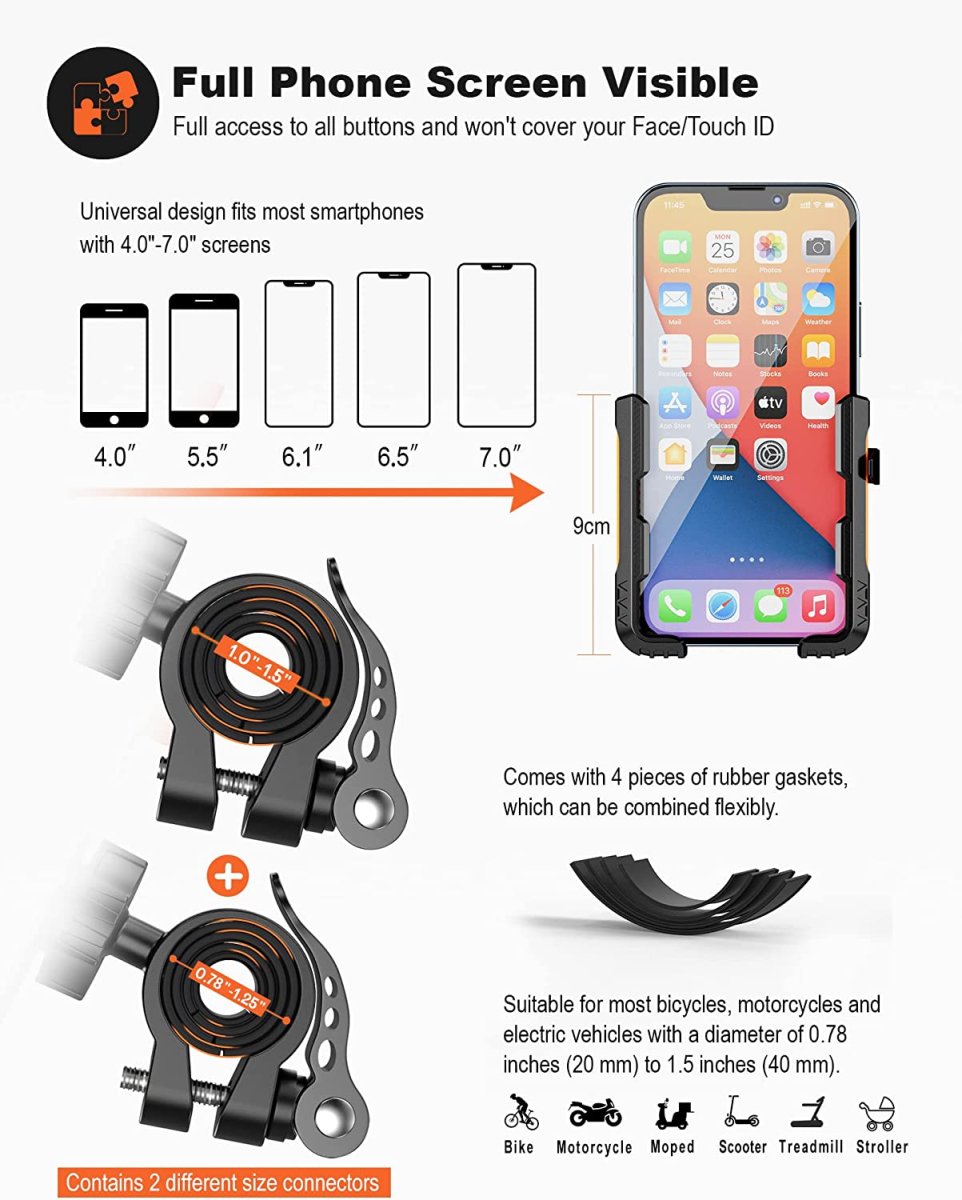 Support pour Téléphone sur Guidon de Vélo – Image 3