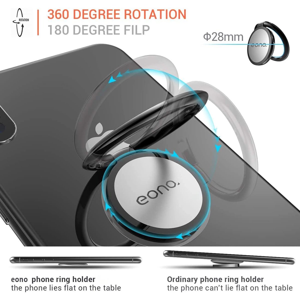 Support Téléphone Portable Anneau – Image 2