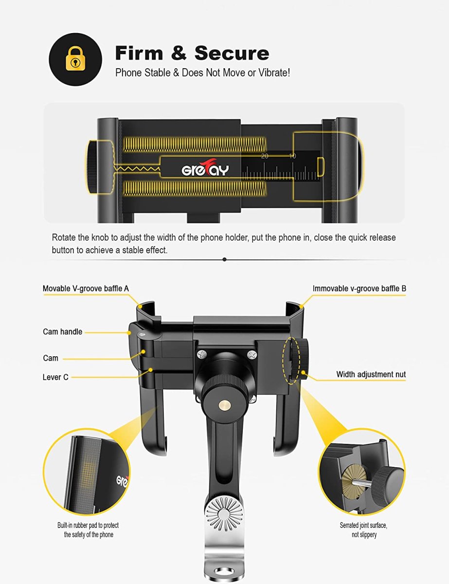 Support téléphone Moto Rotation 360 degrés – Image 2