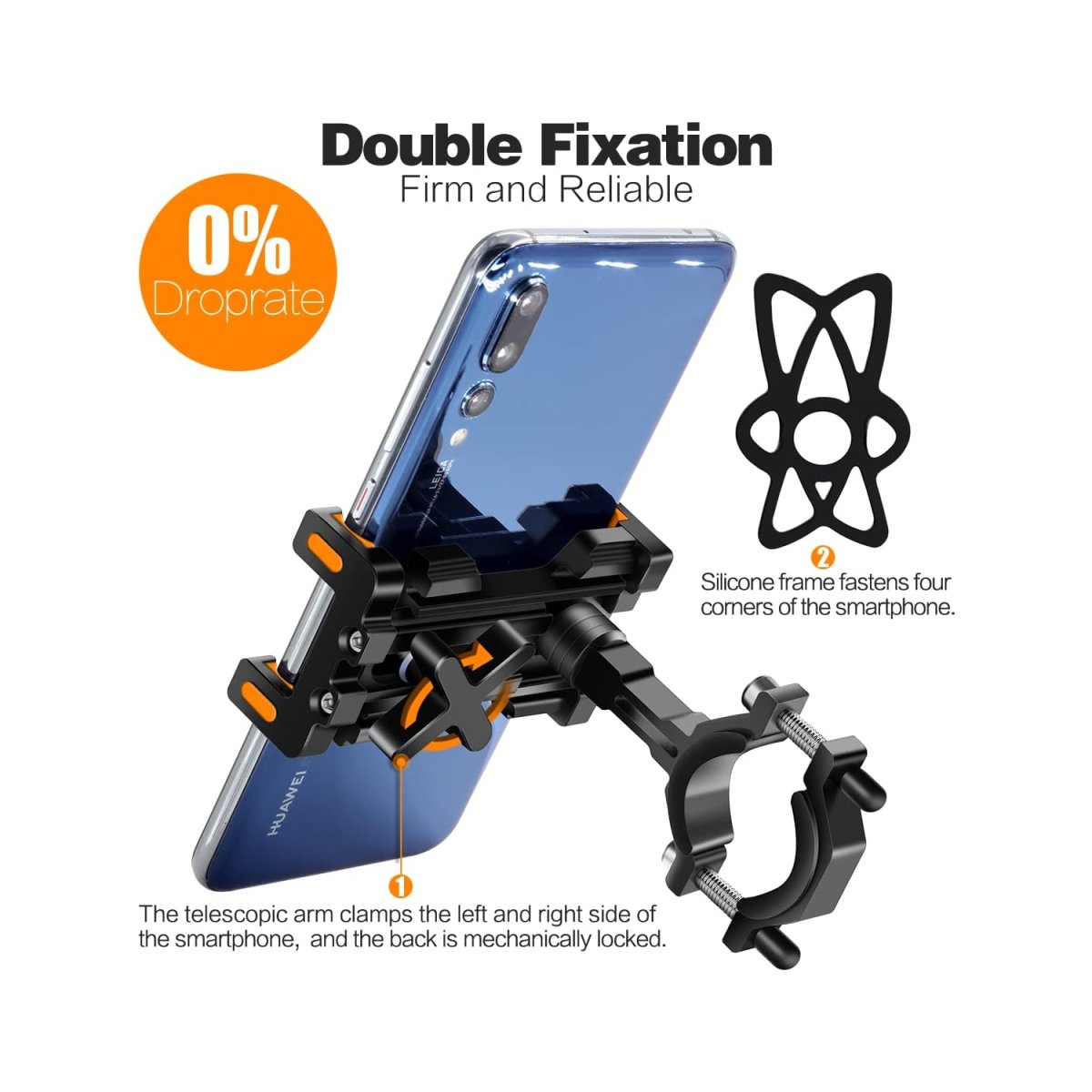 Support Téléphone Moto en Aluminium – Image 4