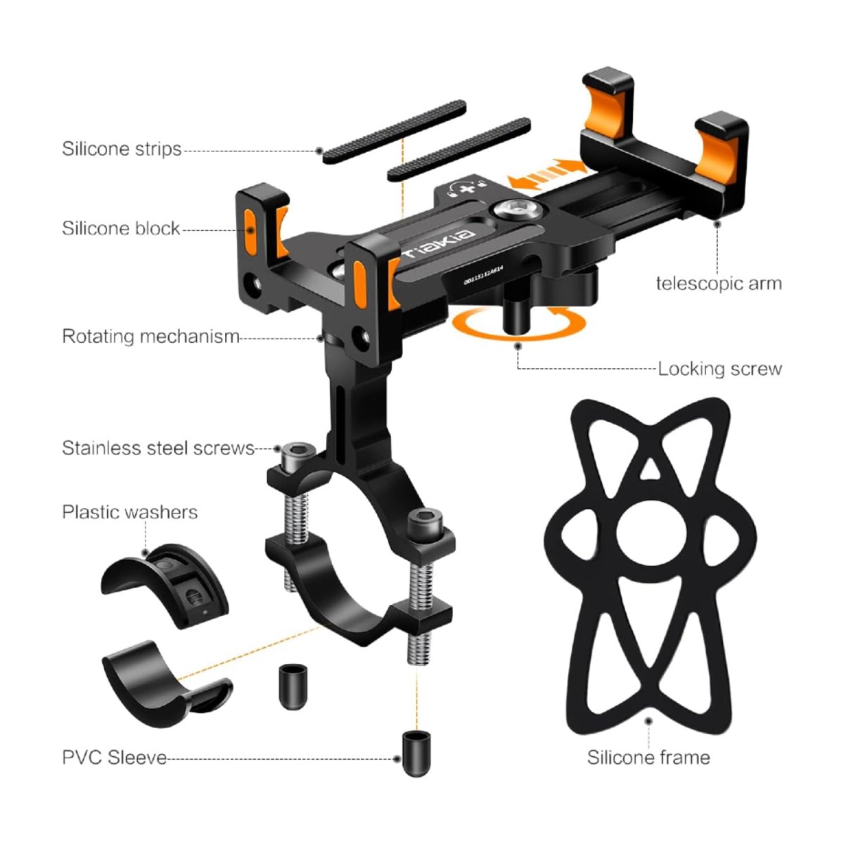 Support Téléphone Moto en Aluminium – Image 3