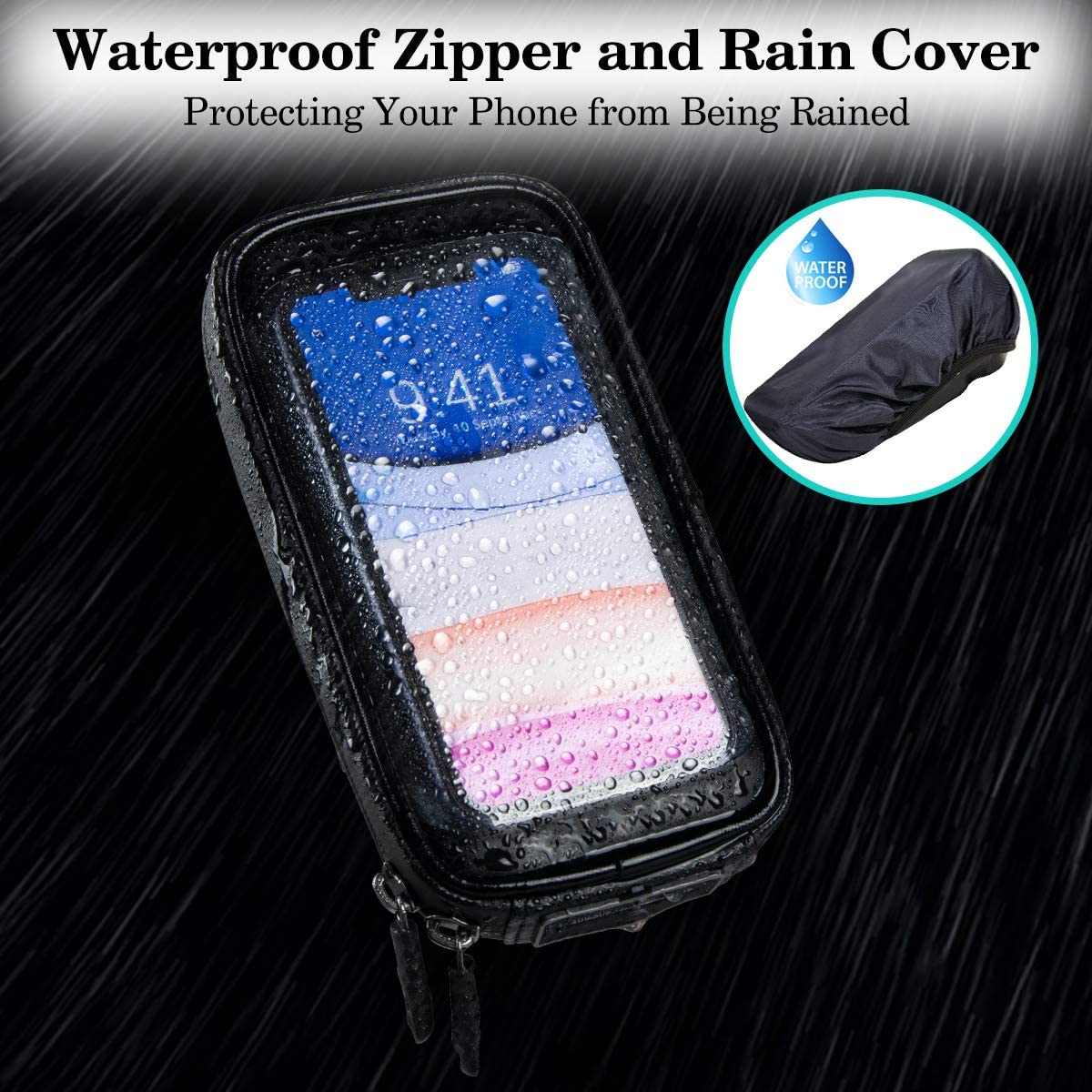 Support Téléphone Moto Fixation Rétroviseur – Image 3