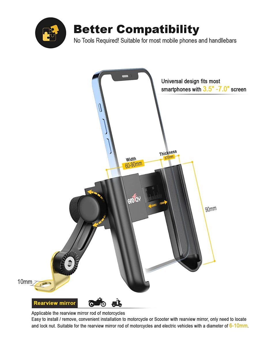 Support Moto pour Grand Téléphone – Image 2
