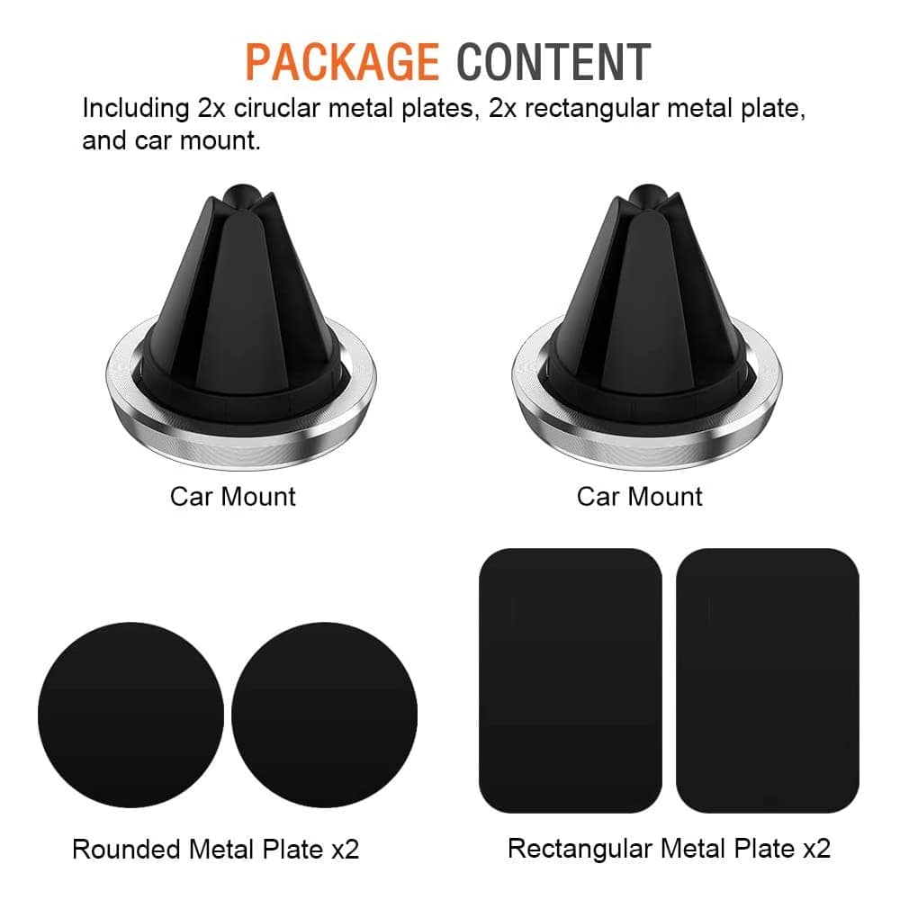 Support Magnétique de Téléphone pour Grille Aération de Voiture – Image 4