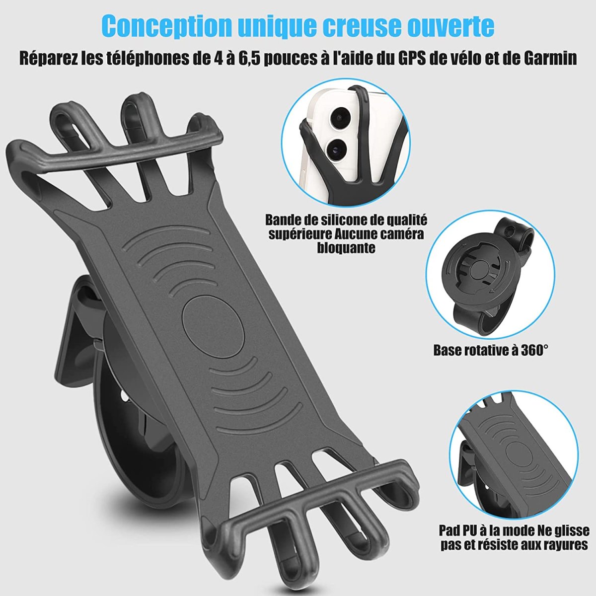 Support Téléphone Universel pour Vélo et Moto – Image 4