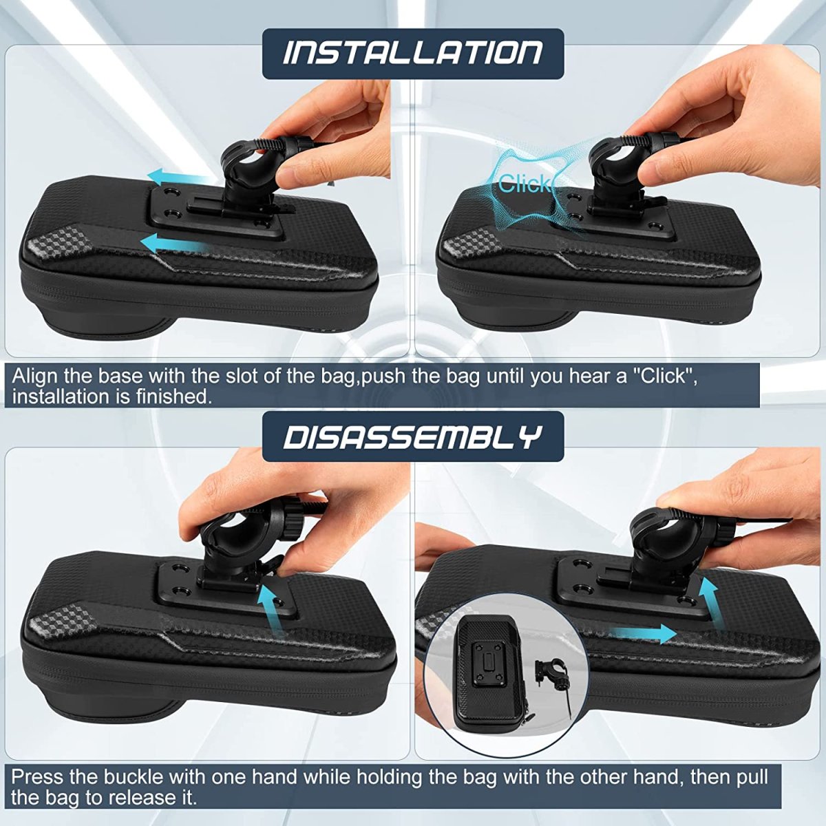 Support Téléphone Vélo Tactile – Image 3