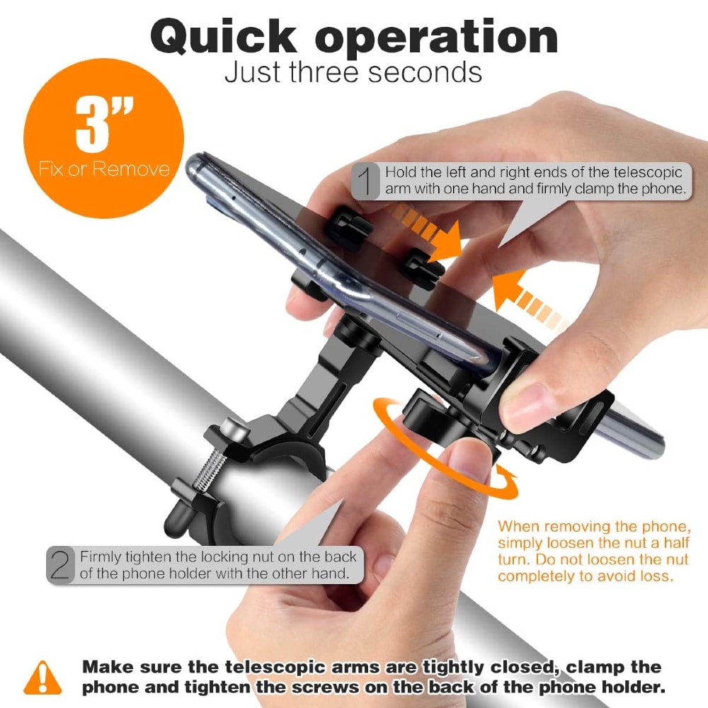 Support Téléphone Vélo en Aluminium – Image 2