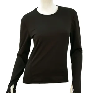 WAMIRNoirpx.jpgv1670600933 NOUVEAU t-shirt femme manches longues col rond WAMIR noir