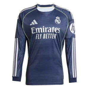 MAILLOT REAL MADRID EXTERIEUR MANCHES LONGUES 2025/2026