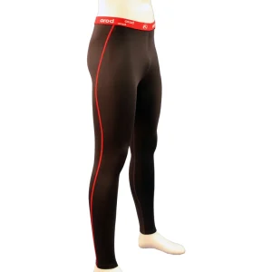 caleçon long homme thermique ZAVER anthracite / rouge