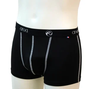 NOUVEAU - boxer homme coutures plates ZIGGY Noir / Blanc