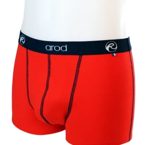NOUVEAU - boxer homme coutures plates ZIGGY Rouge et Marine - Coton BIO EA