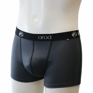 boxer homme coutures plates ZIGGY ardoise et noir