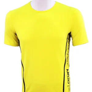T-shirt homme manches courtes col rond ZUN jaune FLUO