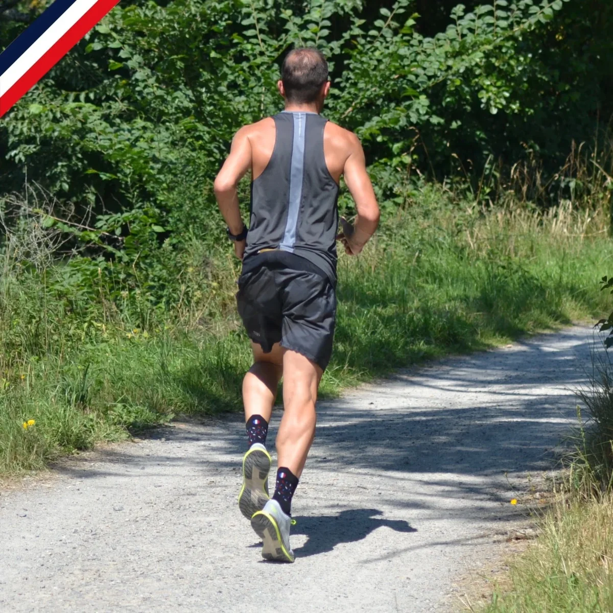 Chaussettes de running - La noire à confettis – Image 3