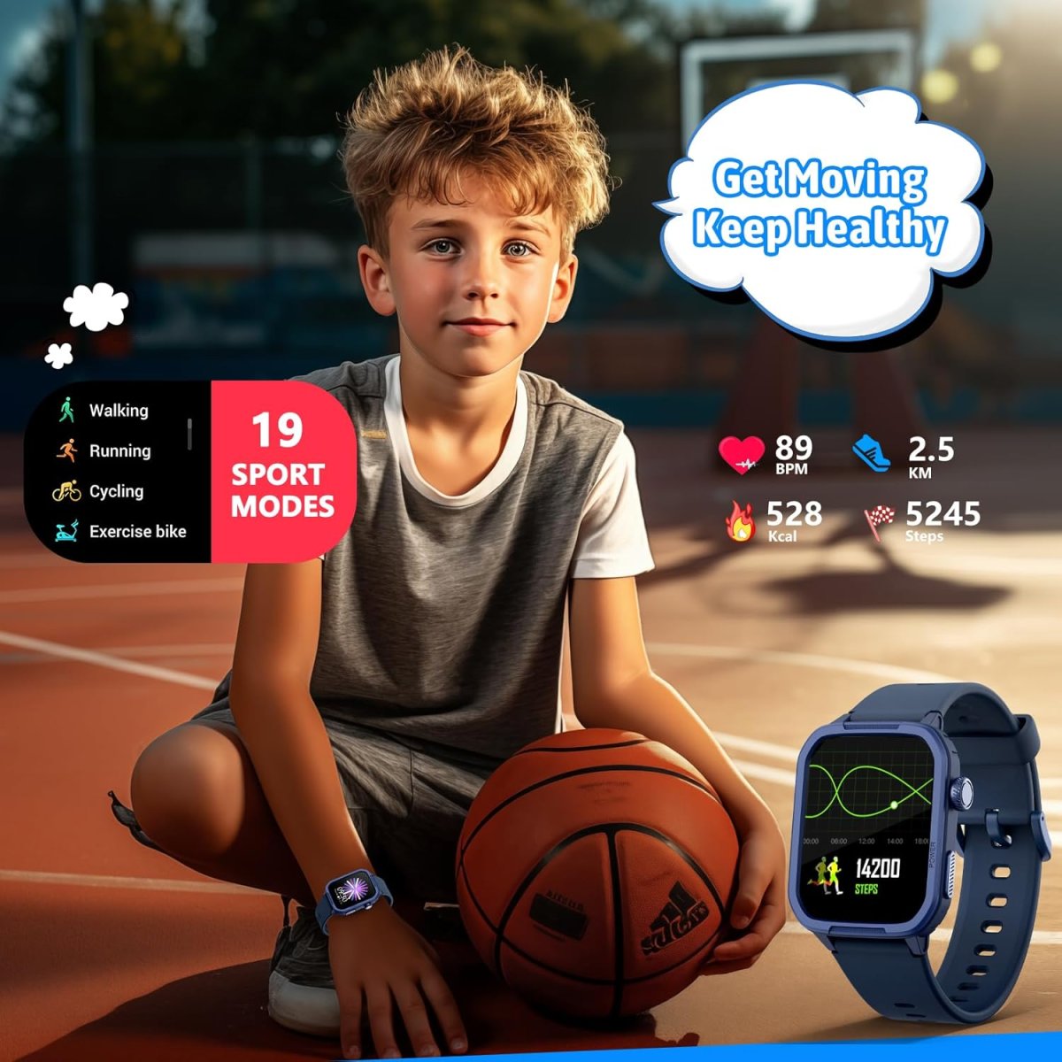 Smartwatch Enfant Moniteur de Santé – Image 2