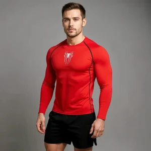 T-shirt de Compression manches longues - "Spider Instinct"